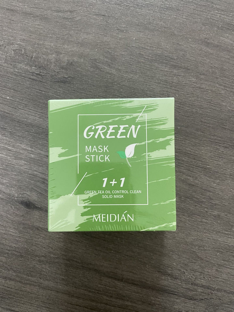 Entrega de suministro encantador té verde limpieza máscara sólida berenjena limpieza profunda TikTok misma máscara sólida