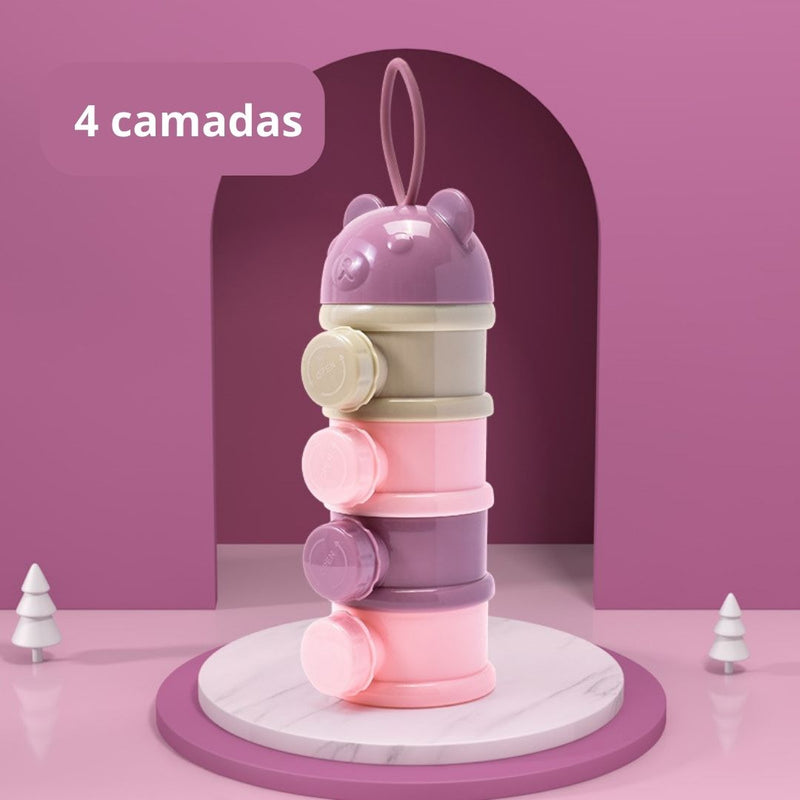 Pote de armazenamento para comidas senhor urso baby