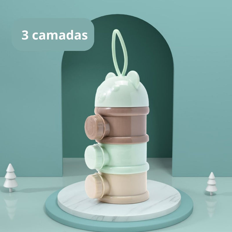 Pote de armazenamento para comidas senhor urso baby