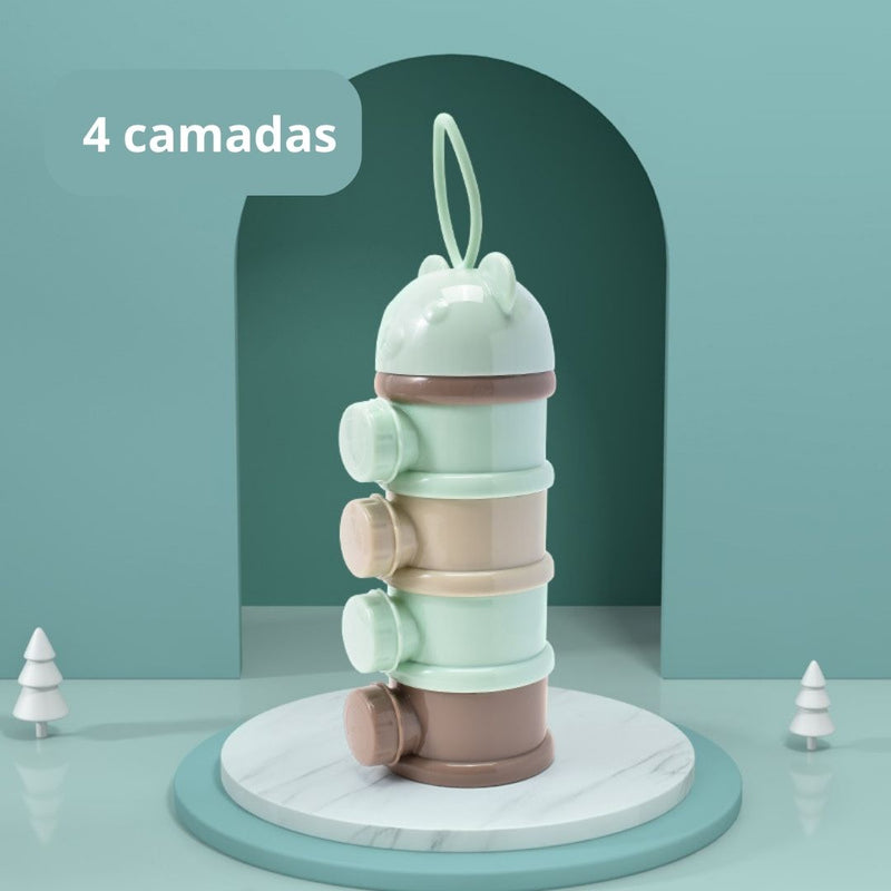 Pote de armazenamento para comidas senhor urso baby