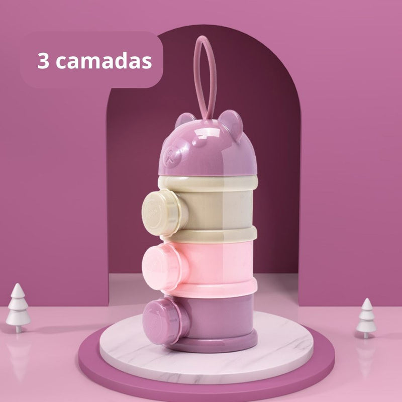 Pote de armazenamento para comidas senhor urso baby