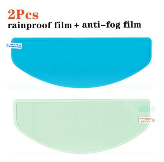 2 Película  para capacete Ante Chuva e embaçamento