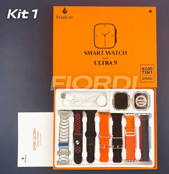 SmartWatch - Série 9 Ultra™ [Kit: 7 Pulseiras + Case]-UPSELL