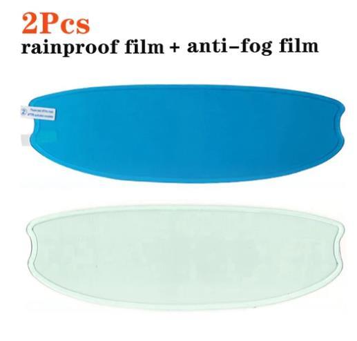 2 Película  para capacete Ante Chuva e embaçamento