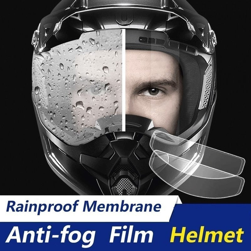 2 Película  para capacete Ante Chuva e embaçamento