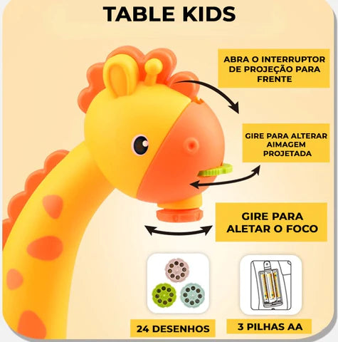 Mesa projetora de desenho infantil interativo